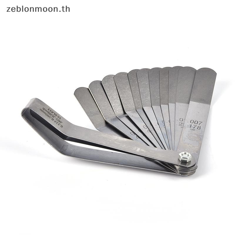[HM] เกจวัดฟีลเลอร์ 16 Blades Metric Filler 0.127-0.508mm Valve Gage Measurment {th}