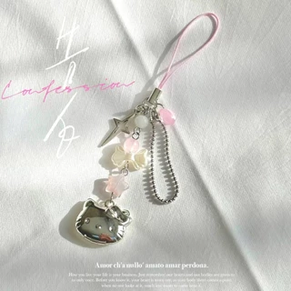 พวงกุญแจน่ารักโทรศัพท์มือถือโซ่จี้ตกแต่ง