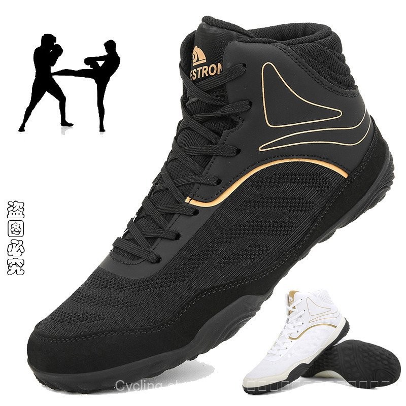Professional Athletic Shoes Men's Wrestling Breathable Boxing Shoes Men's Squat Training Shoes Sizes