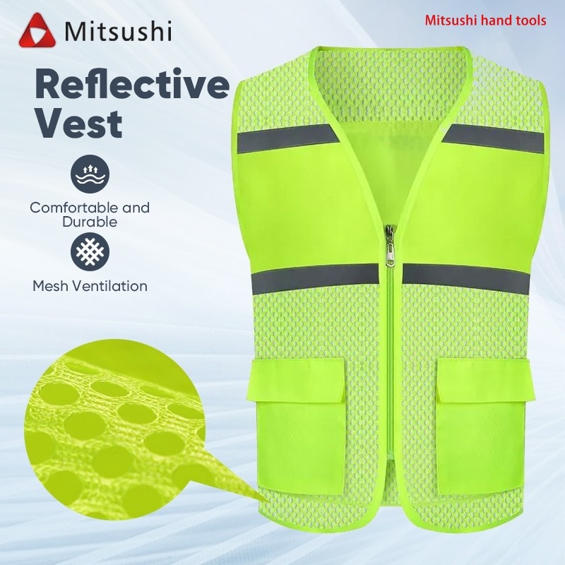 Mitsushi เสื้อกั๊กสะท้อนแสงเพื่อความปลอดภัย