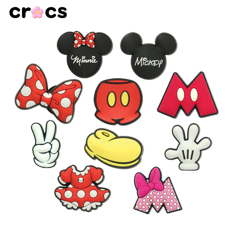 Jibbitz Crocs Mickey Minnie Crocs Jibbitz Jibbitz Set Jibbitz Crocs เกาหลี Jibbitz Crocs ของแทั