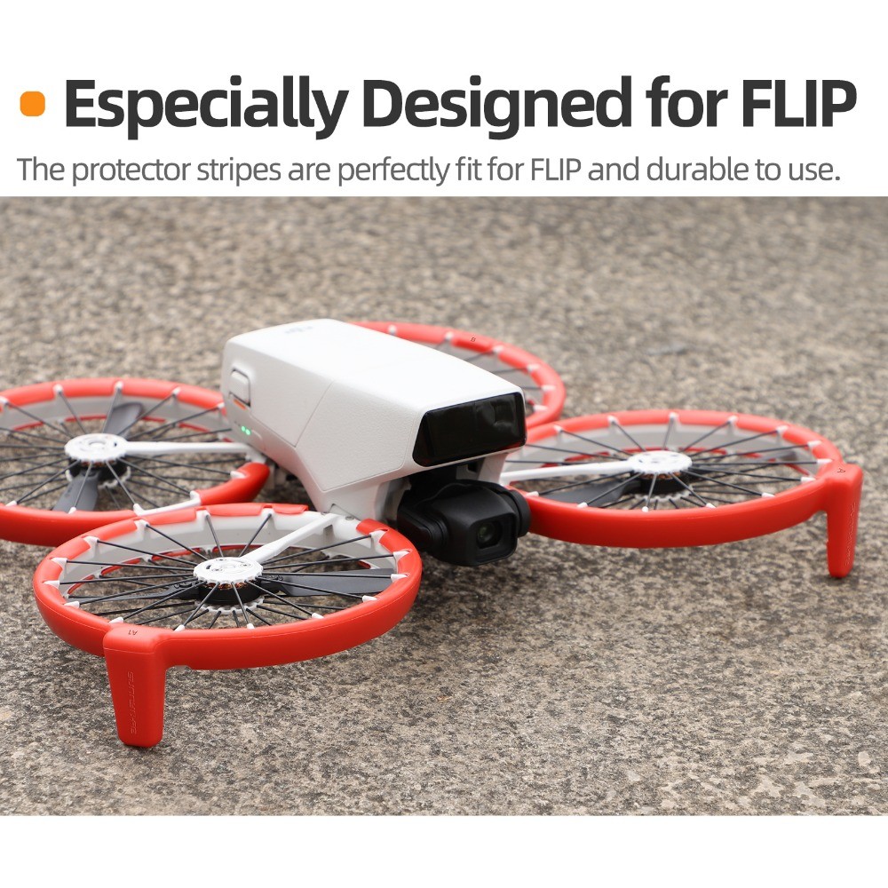 Drone Full Wrap ใบพัด Crash Strip สําหรับ DJI FLIP แหวนแขนป้องกัน Anti-collision และ Anti-scratch DJI FLIP ใบพัดใบมีดอุปกรณ์เสริม