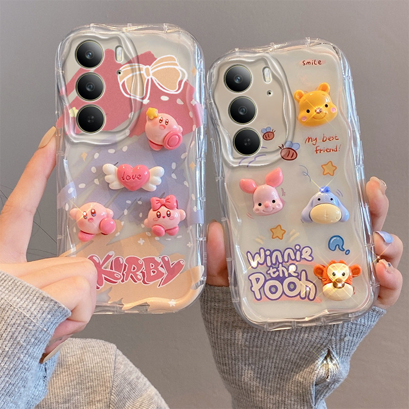 เคส Realme C75 C75X ตุ๊กตาสามมิติ สีใส การ์ตูน กรณีป้องกันโทรศัพท์มือถือ TY4