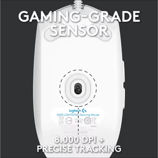Logitech G102 LIGHTSYNC Gaming Mouse 8,000 DPI (เมาส์เกมมิ่ง ปุ่มมาโคร 6 ปุ่ม ตั้งค่าความเร็วได้ 5 ระดับ พร้อมไฟ RGB)