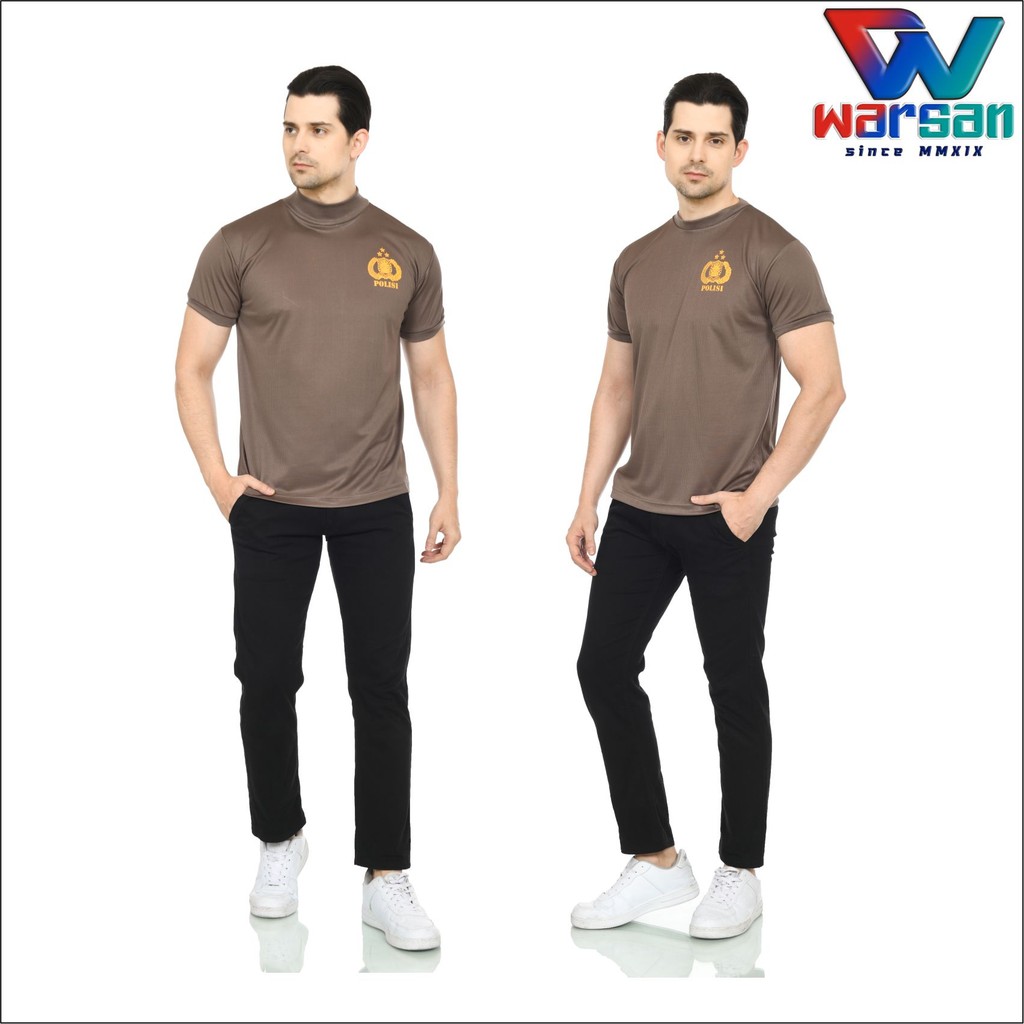 POLICE UNDERSHIRT / HIGH COLLAR POLICE T-SHIRT / เสื้อยืด ROUND COLLAR POLICE