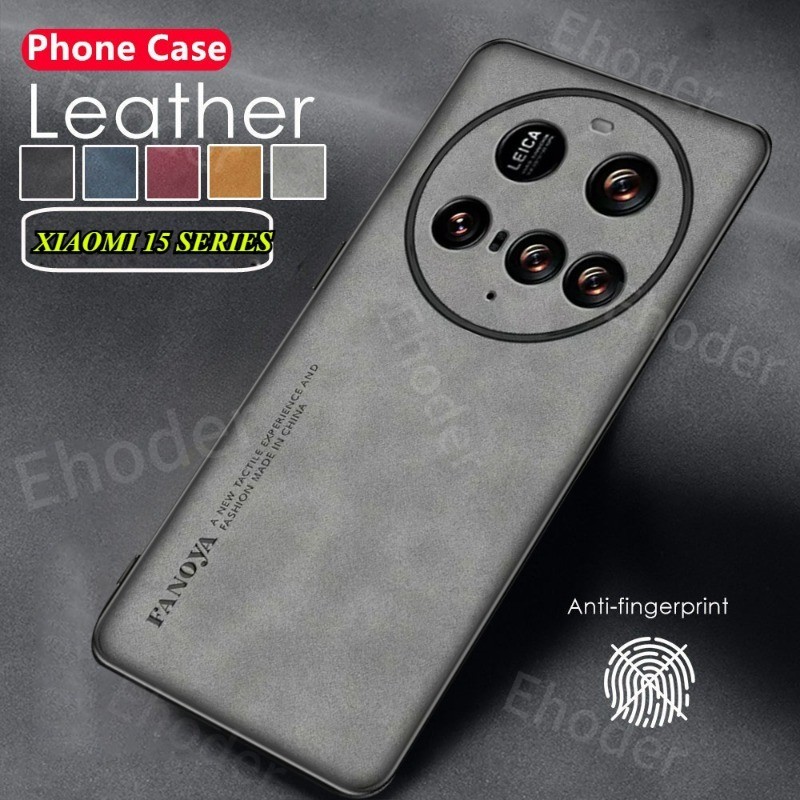 Xiaomi 15 Ultra 5G 2025 เคสโทรศัพท์ Lambskin หนัง TPU ปลอกอ่อนสําหรับ XIAOMI15Ultra 15Ultra Mi Mi15 