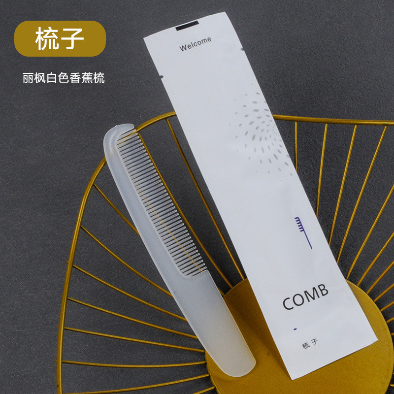 High-End Hotel Hotel หวีแบบใช้แล้วทิ้ง B & B Wash หวีผมหนาห้าดาว 007 T7L4