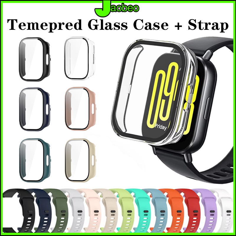 เคส PC +Silicone Strap for Xiaomi Redmi Watch 5 Active / Redmi Watch 5 Lite ฝาครอบกันชนฟิล์มป้องกันหน้าจอ สายกีฬา