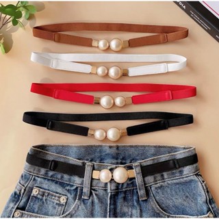 Fairy เข็มขัดรัดเอว แฟชั่น หนังPUยางยืด ขนาดเล็ก ยืดหยุ่นได้…