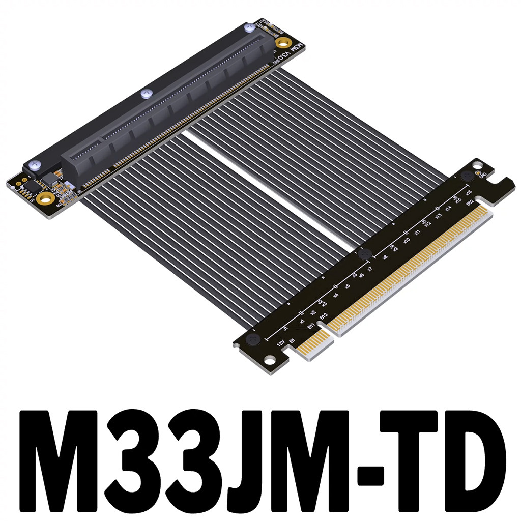 ADT-Link PCI-E 4.0 x16 Gen4 ย้อนกลับกราฟิกการ์ดสาย 256G/bps สําหรับ RTX4090 / RX7900xtx สําหรับ ITX 