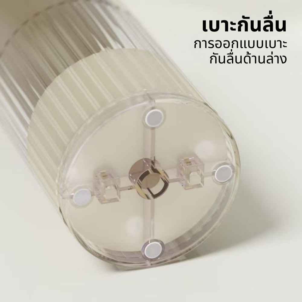 ตลับเก็บแปรงเครื่องสำอางค์แบบยกอัตโนมัติกันฝุ่นพร้อมฝาโต๊ะกดแปรงกล่องเก็บเครื่องสำอาง - รูปที่ 6