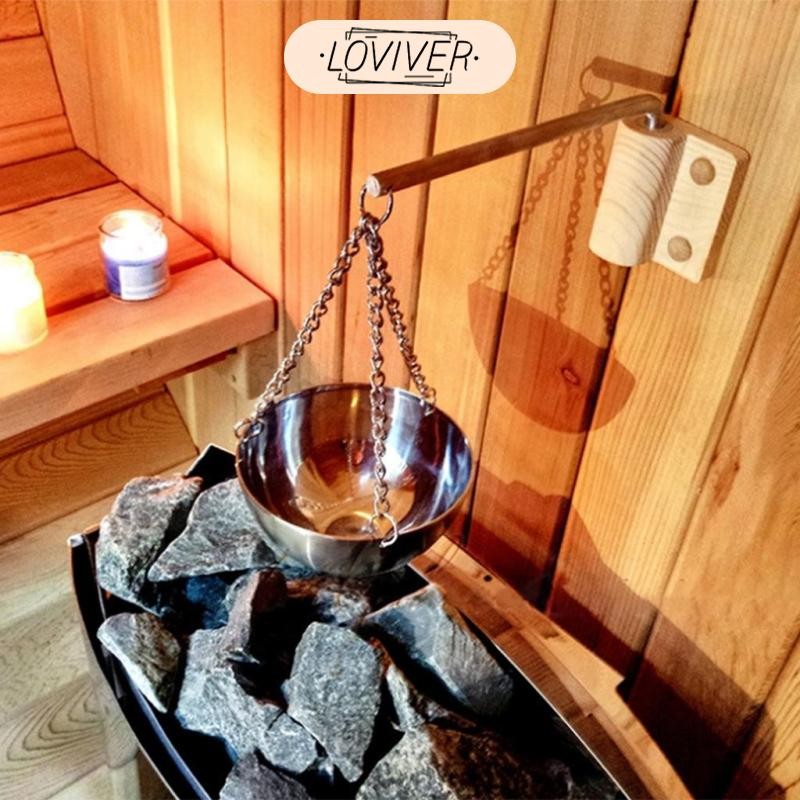LOVIVER Sauna OIL CUP HOLDER ESSENTIAL OIL FRAGRANCE BOWL SET 12CM