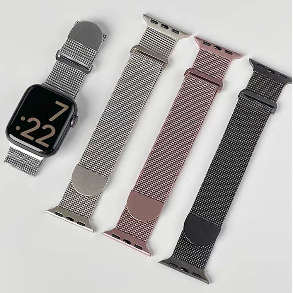 สายรัดสแตนเลส Milanese for IWatch Apple Watch Ultra 3 2 49 มม Series 11 10 9 8 7 46 มม 42 มม 41 มม 38 มม 40 มม 45 มม - รูปที่ 2