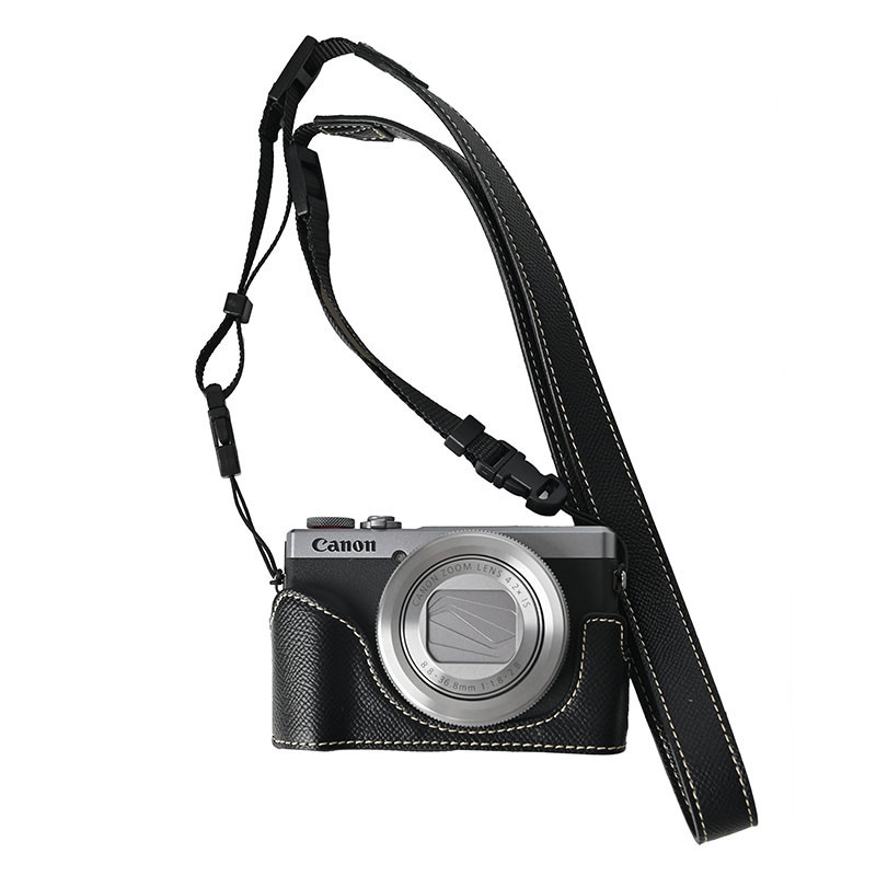 G7x3 G7X2 ปลอกหนัง Pu กล้องครึ่งสําหรับ Canon G7X II G7X III G7X Mark III II
