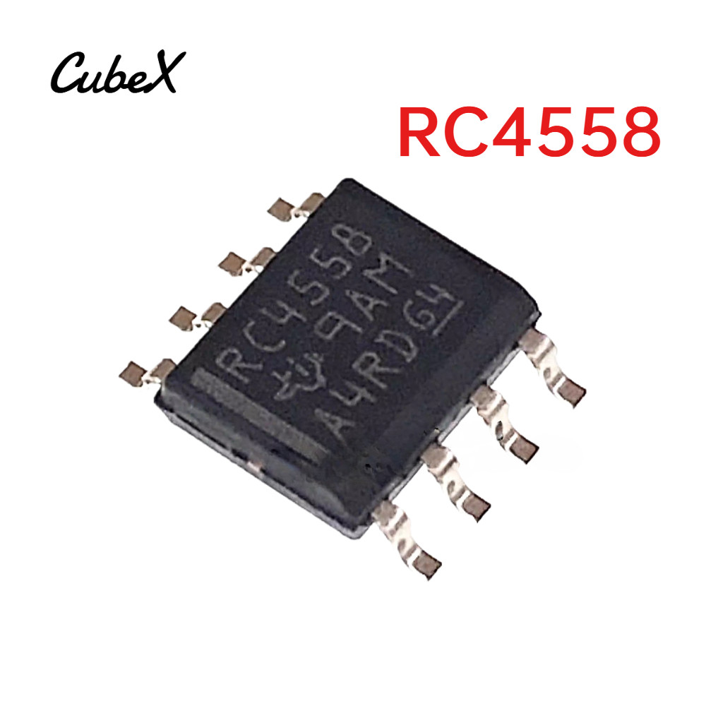 ใหม่ Original RC4558 RC4558DR RC4558DRG4 SOP-8 Dual เครื่องขยายเสียงชิป