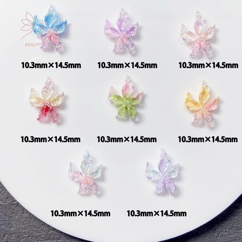 [maybeauty] 20 ชิ้นผสมเล็บเรซิ่นดอกไม้ที่มีสีสันเล็กๆเล็บ Charm Design Luminous Charms Rhinestones Diy Craft สําหรับเล็บ 3d ตกแต่ง {TH} ราคา ถูกที่สุด ดีลบีเคเค แกลเลอรีภาพที่ 5