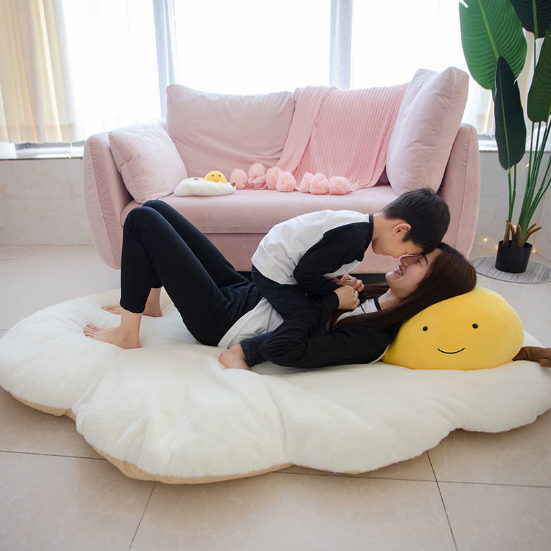 Ins Poached Egg ขนาดใหญ่ Tatami Bay หน้าต่างห้องนอนชั้น Lazy Floor Cushion ที่ถอดออกได้ล้างทําความสะอาดได้ส่งของขวัญวันเกิดสาว
