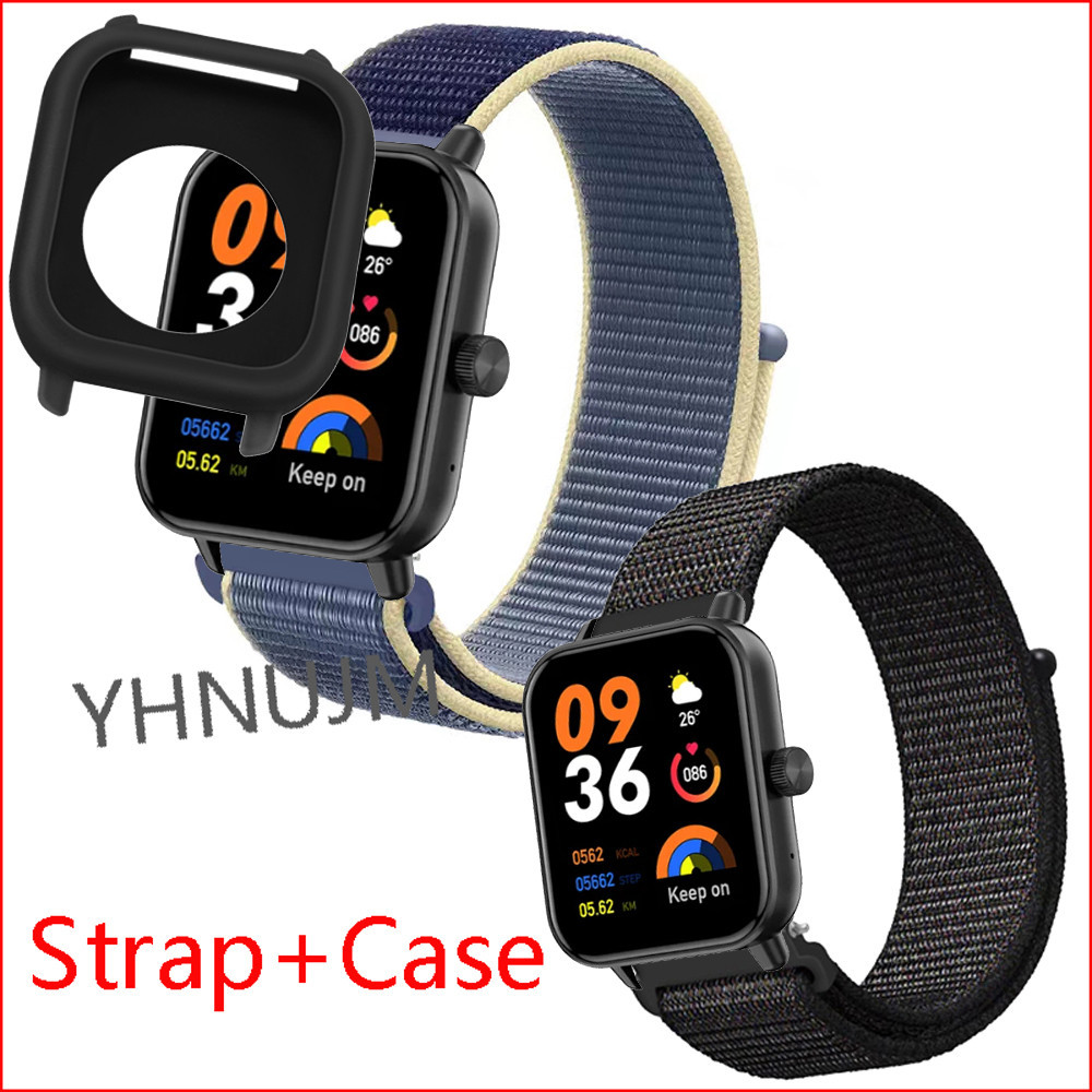 สายไนลอนสําหรับสาย COLMI P28 PLUS สายรัดข้อมือกีฬา COLMI P28 PLUS เคสปกป้องหน้าจอ