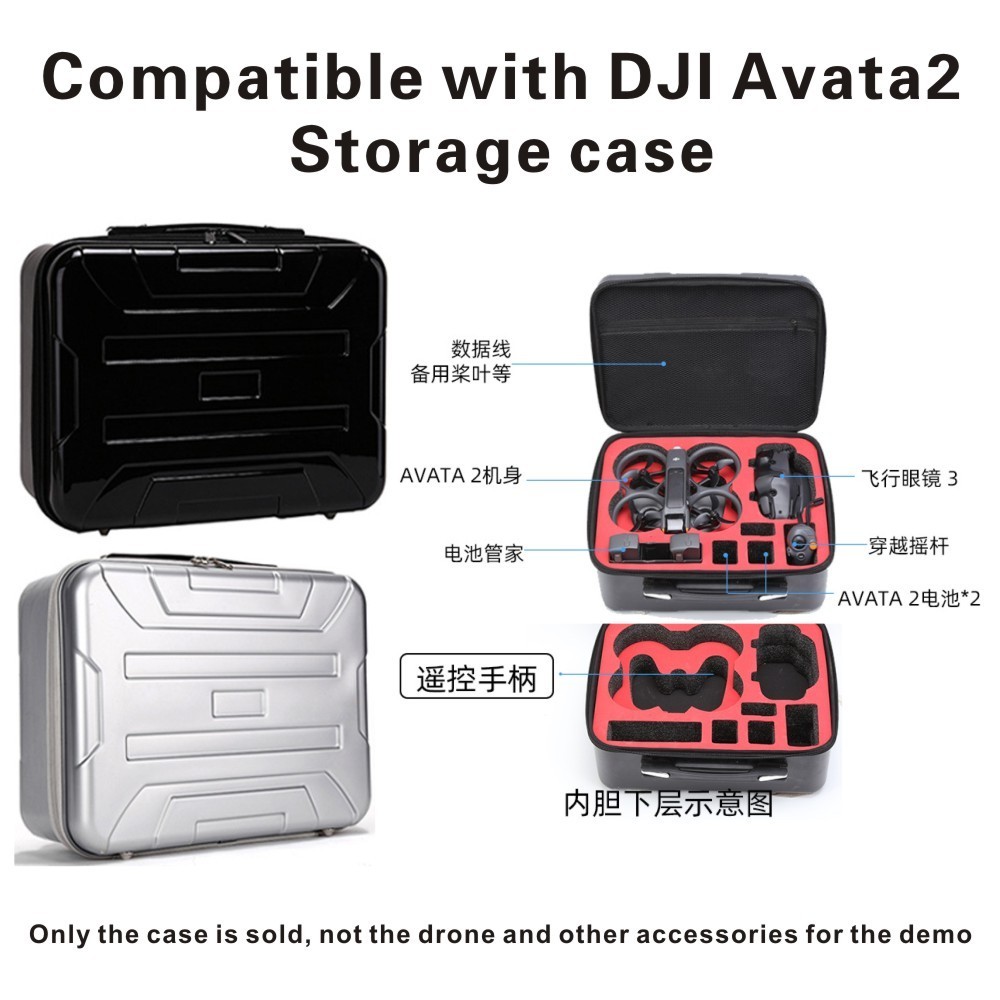 กล่องเก็บแว่นตา แบบแข็ง กันน้ํา สําหรับ DJI Avata2 Goggles 3