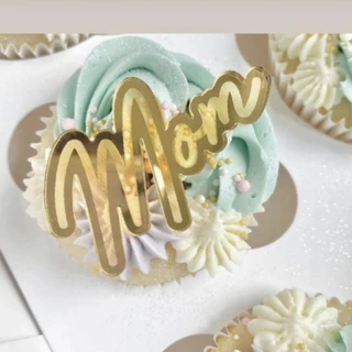 【มาใหม่】ป้ายแท็กอะคริลิค ลาย Happy Mothers Day สีทอง สําหรับตกแต่งเค้ก คัพเค้ก ของขวัญวันแม่ 5 ชิ้น