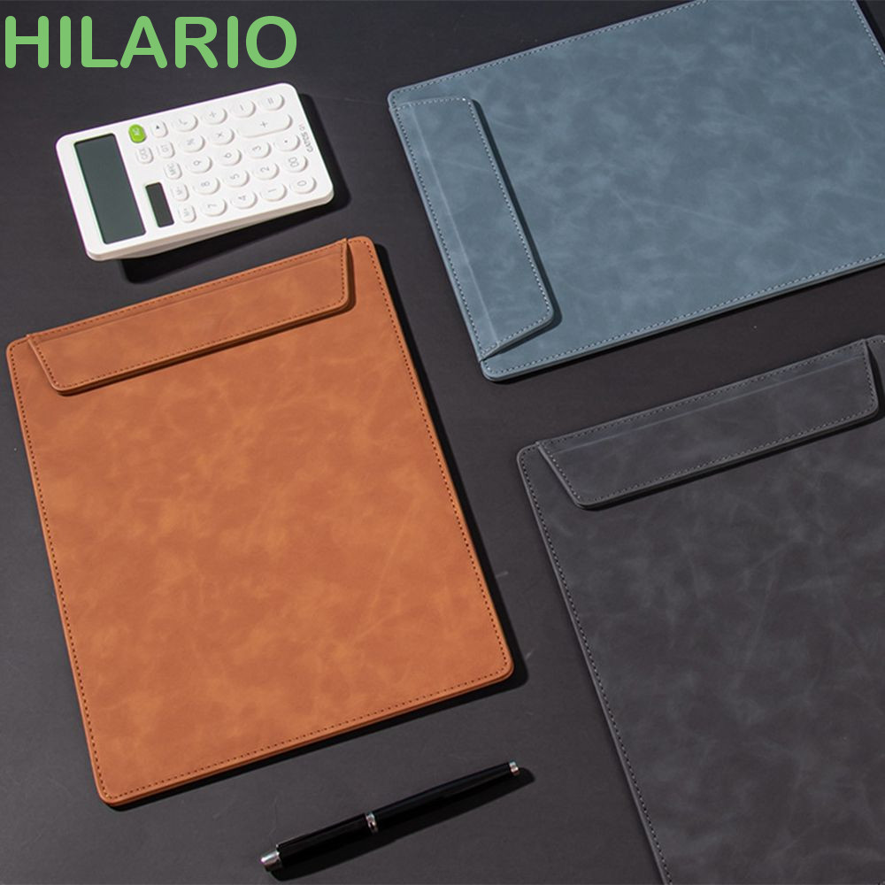 Hilario แฟ้มเอกสาร หนัง PU ขนาด A4 อเนกประสงค์ กันน้ํา แบบหนา จุของได้เยอะ