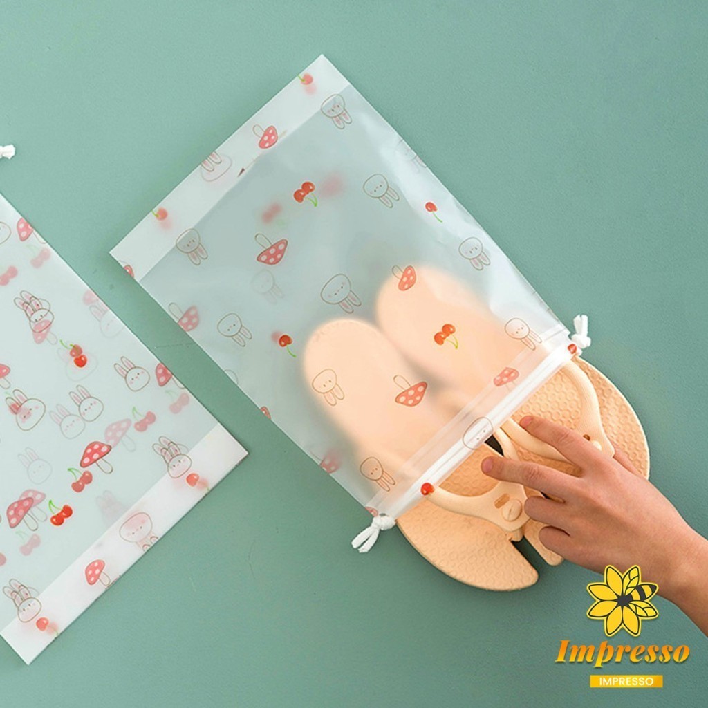 Impresso กระเป๋าเก็บเครื่องสำอาง ลายการ์ตูน  กระเป๋าหูรูด กระเป๋าใส่เครื่องเขียน / Multi Purpose Bag