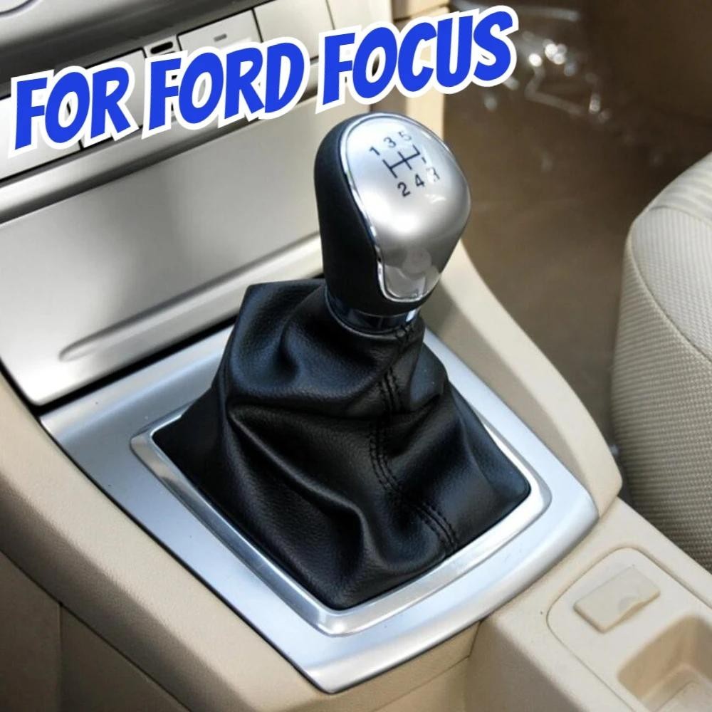 หัวเกียร์รถยนต์ 5 6 ความเร็ว กันฝุ่น พร้อมหนัง สําหรับ Ford Focus 2 2006-2011 Fiesta Kuga 2008-2012