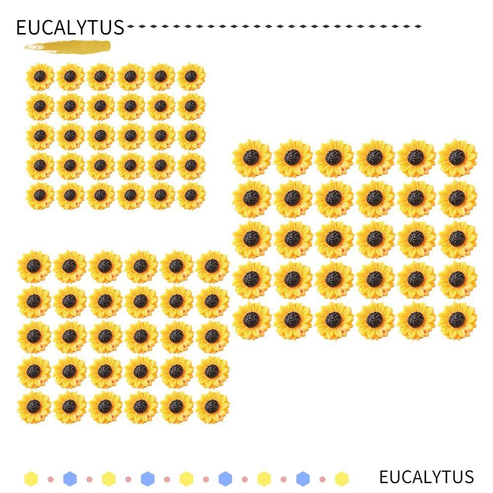 Eutus พวงกุญแจเรซิ่น รูปดอกทานตะวัน 30 ชิ้น DIY