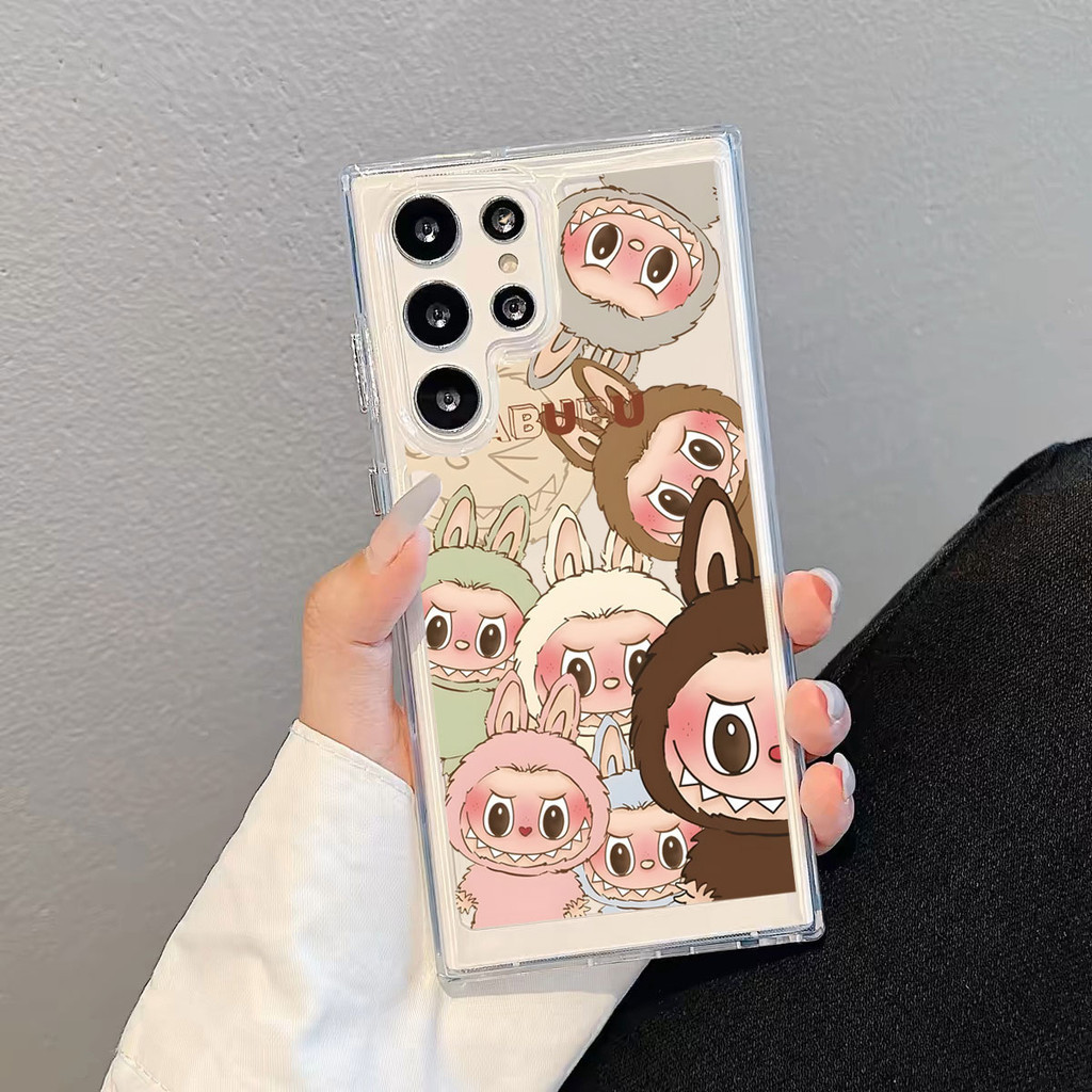 เคสโทรศัพท์มือถือ TPU ใส ลายการ์ตูน น่ารัก Labubu Samsung A55 A15 A25 A35 A05 A05S A14 A24 A34 A54 S24 S22 S23 FE ULTRA