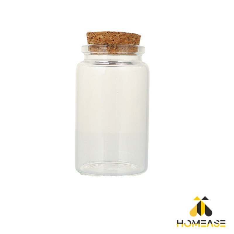 HA ขวดแก้ว มีฝาไม้ขวดแก้ว 50ml 60ml Glass bottle