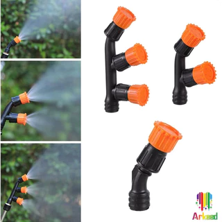 Arkeed 1 ชิ้น หัวพ่นยา หัวงอสีส้ม เกลียวทองเหลือง เครื่องมือทำสวน Spray Nozzle