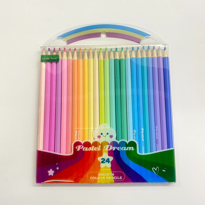 สีไม้พาสเทล 24 สี Little Tree