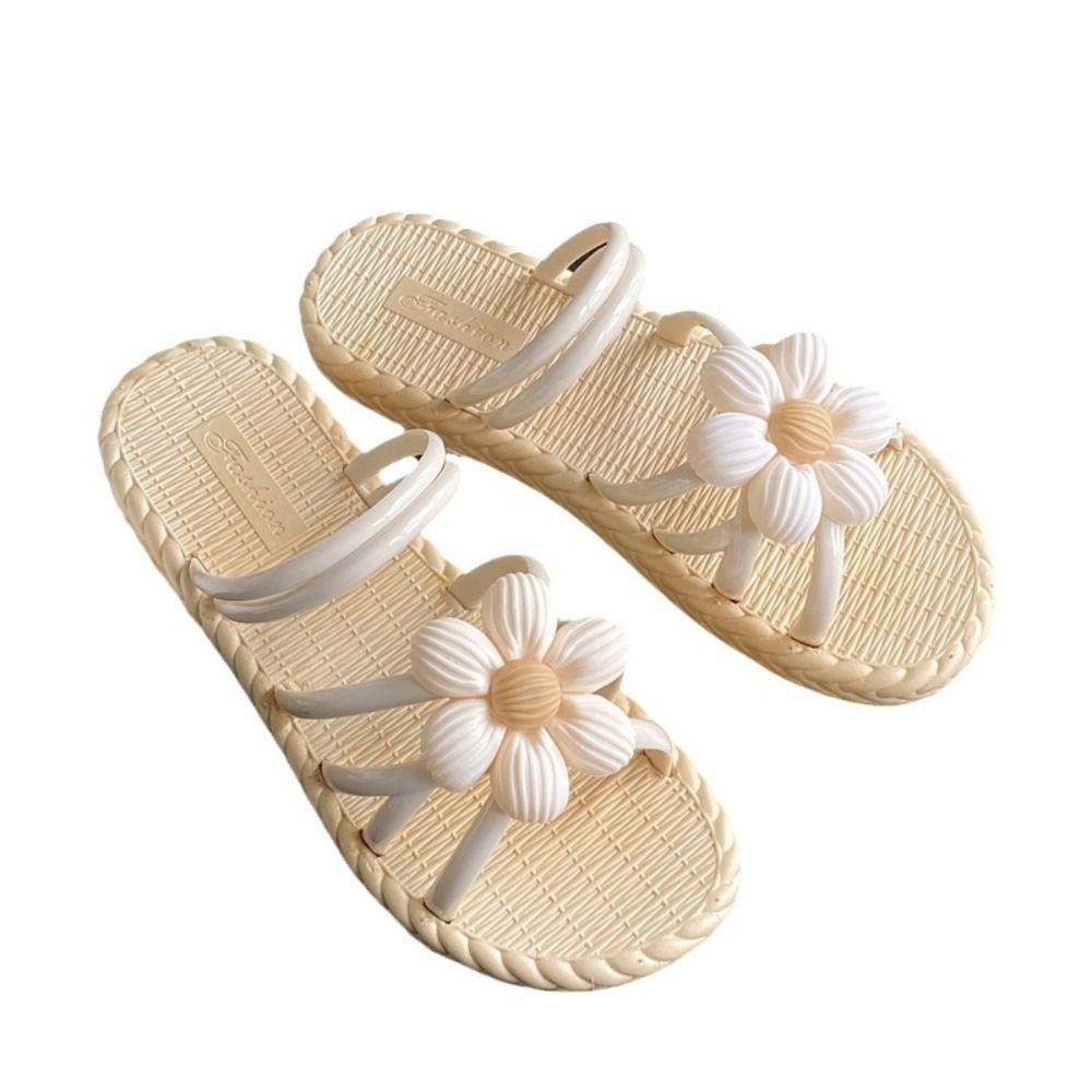 เจรีมี1ผู้หญิงรองเท้าแตะแบน,ป้องกันการลื่นไถลสานออกแบบฤดูร้อนรองเท้าแตะดอกไม้,แฟชั่นรองเท้าแตะหญิงทุกวันสบายๆชายหาดพลิก ล้มเหลว กลางแจ - รูปที่ 6