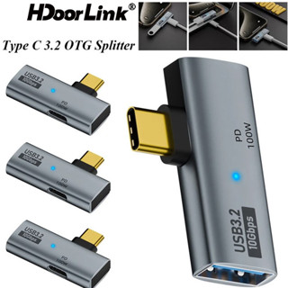 Hdoorlink 2-in-1 อะแดปเตอร์แปลงข้อมูล USB C เป็น USB 3.2 10G…