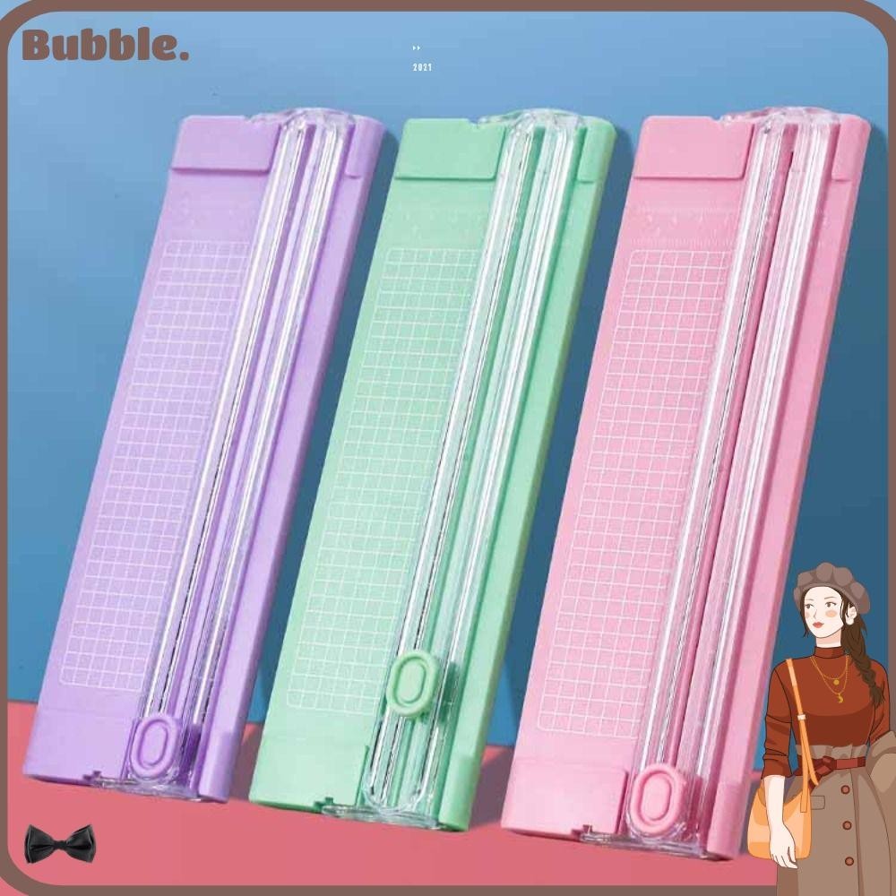 การตัดกระดาษ BUBBLE|การตัดภาพขนาดเล ็ กสองทาง|สมุดภาพแบบพกพา Office Supplie เครื ่ องตัดกระดาษ