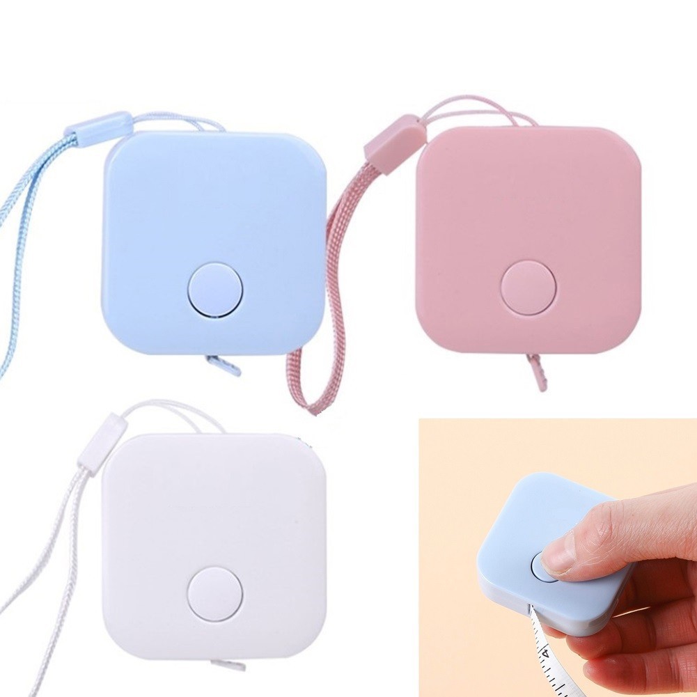 [LVDN ] 1.5m Retractable Body Measuring Soft Ruler Tape Sewing Cloth Tailor Tape Measure คุณภาพดี