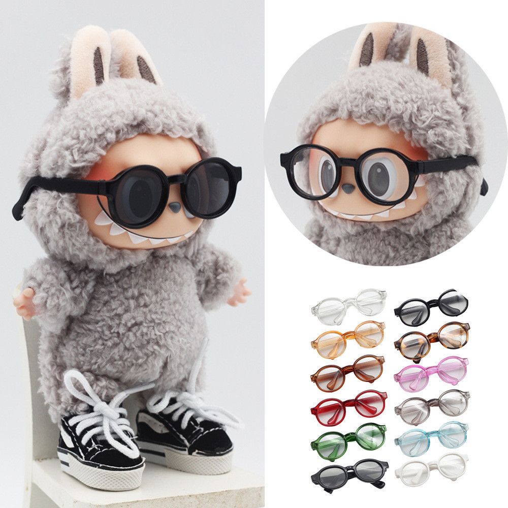 Labubu Labubu แว ่ นตา 17 ซม.พวงกุญแจตุ ๊ กตาเสื ้ อผ ้ า DIY ของเล ่ น <Nancy>
