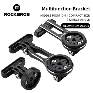 【TH Delivery】ROCKBROS Speedometer ขยายวงเล ็ บแบบบูรณาการอลูมิเนียมอัลลอยด ์ Handlebar Stand Mount Holder สําหรับ Garmin Wahoo Bryton