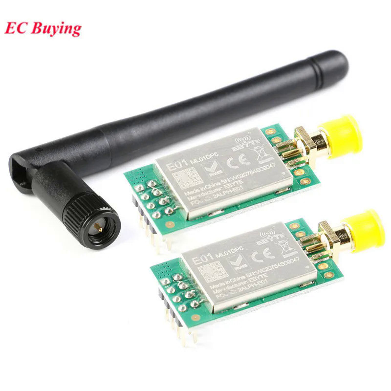 nrf24l01 E01-ML01DP5 Ebyte 20dBm Long Range 2100m SPI NRF24L01+PA+LNA 2.4GHz RF WiFi Wireless Transc