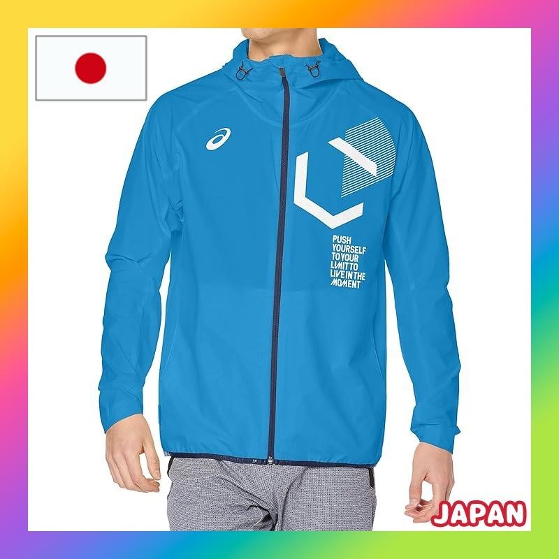 [ASICS] Training wear LIMO Stretch Cross Full Zip Hoodie Jacket 2031C186 Men's Ribbon Blue Japan S (Equivalent to Japan Size S)