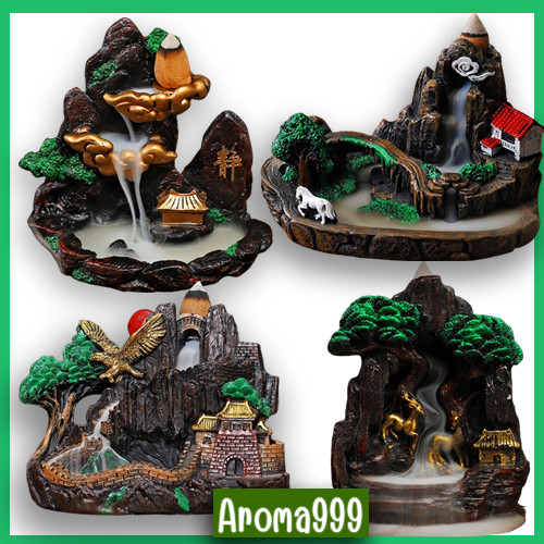 Aroma999 เชิงแดนเซียนรวยทรัพย์ กำยานน้ำตก ฮวงจุ้ย งานศิลปะทำมือ พร้อมส่งจากไทย