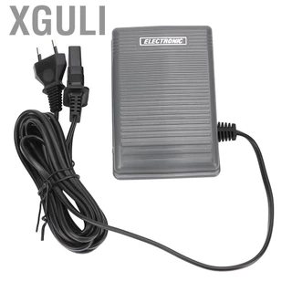Xguli เหยียบควบคุมเท้าสำหรับจักรเย็บผ้า Brother 220-240V พร้อมสายไฟและอะแดปเตอร์