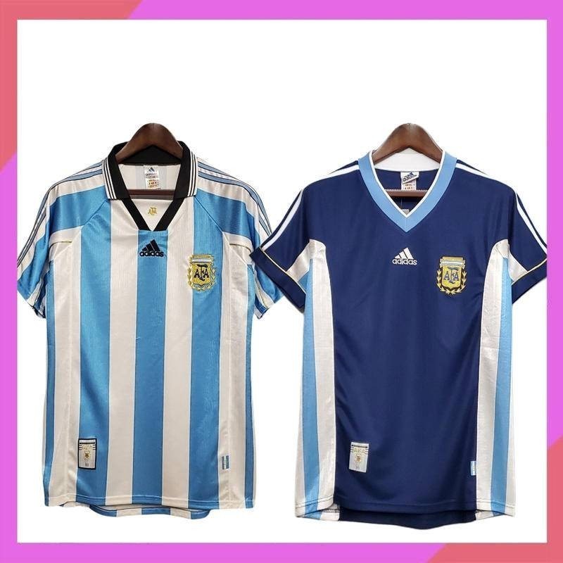 1998 เสื้อฟุตบอล Retro Argentina Away BATISTUTA  #9