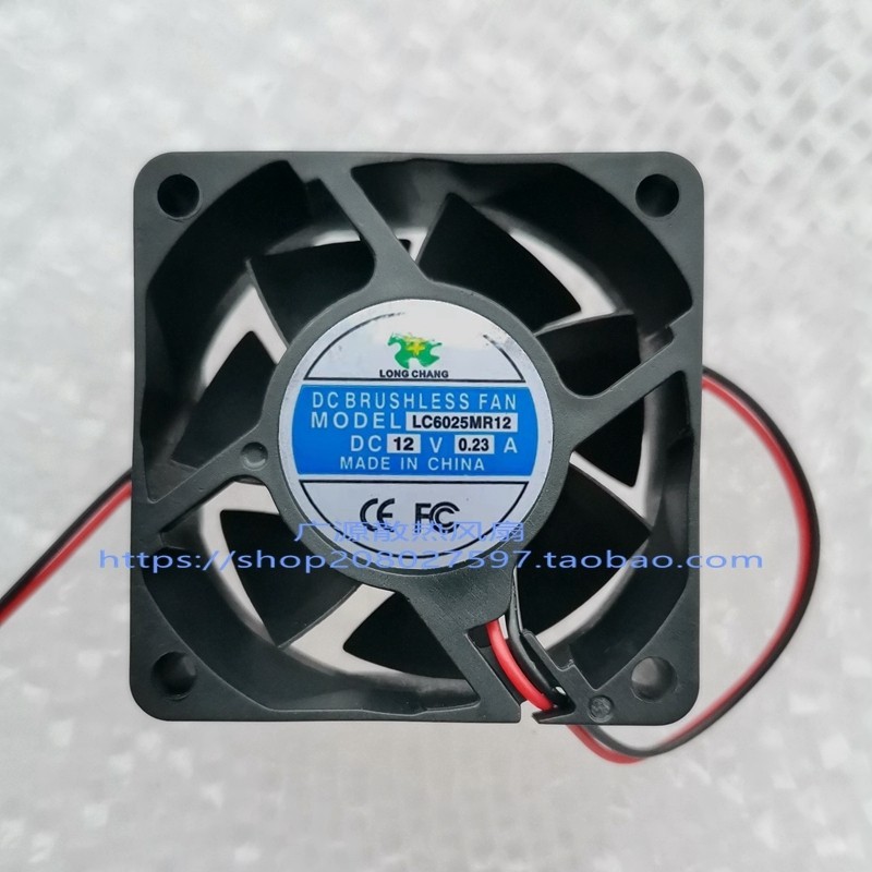 LON CHANG ยี่ห้อใหม่ LC6025MR12 DC12V โวลต์ 0.23 A6cm2 สายไฟอินเวอร์เตอร์พัดลมระบายความร้อน