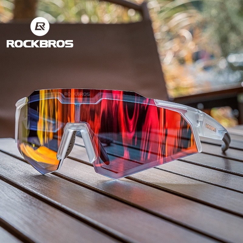 ROCKBROS Cycling Sunglasses Polarized Anti-UV MTB Road Bike Shades Ultralight Photochromic Bicycle Glasses