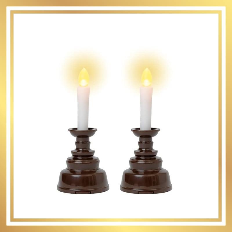 Fukushodo LED candles for Buddhist altars. Made in Japan, these electric candles are battery-operated and perfect for altar use.