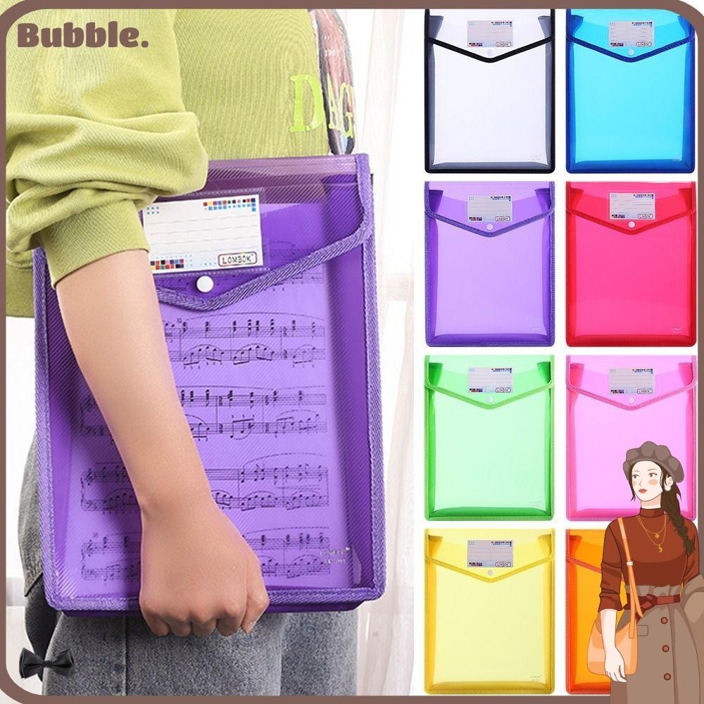 Bubble A4 แฟ ้ มโฟลเดอร ์ ความจุขนาดใหญ ่ กันน ้ ํา PVC กระเป ๋ าแฟ ้ ม Organizer