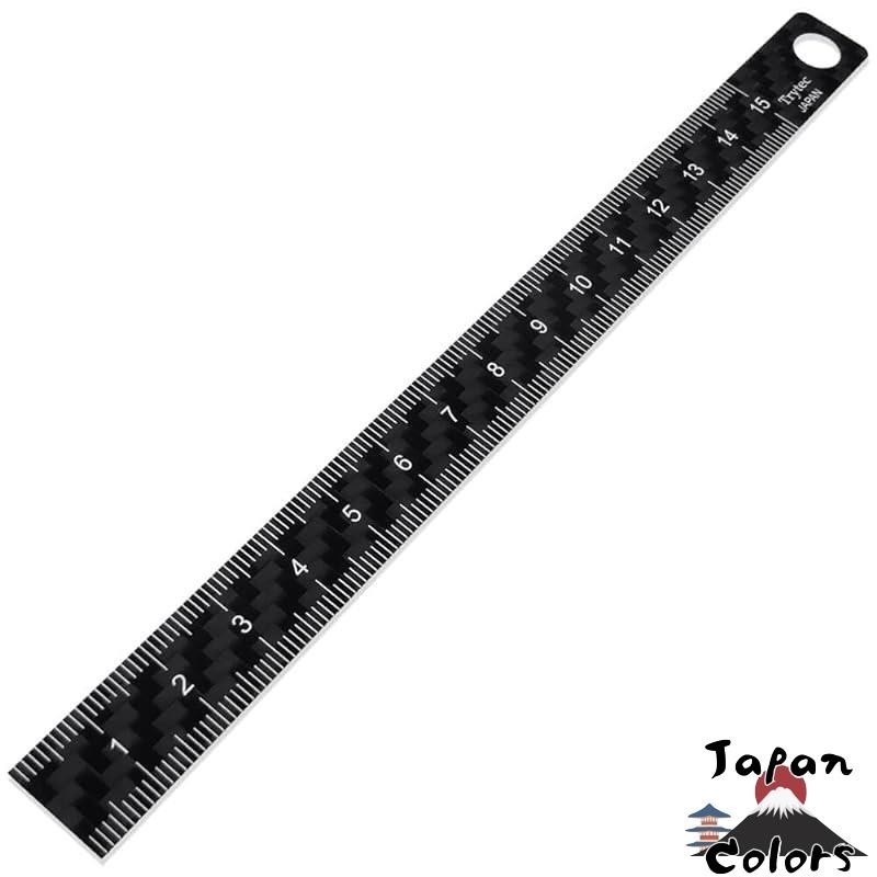 Carbon fiber ruler 15cm C-15 made in Japan by Trytec