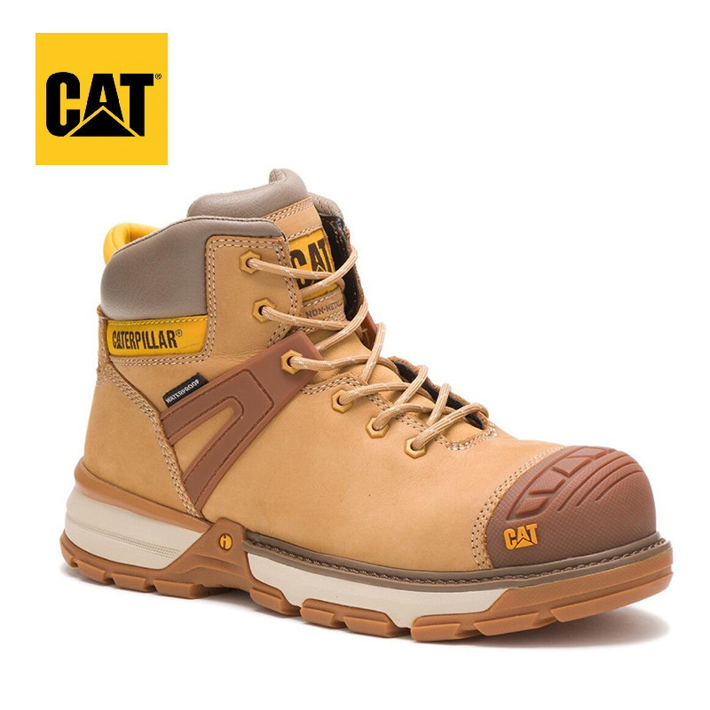 Caterpillar รองเท้านิรภัย Safety shoes รองเท้าหัวเหล็ก รองเท้าทำงานป้องกันการชนกันน้ำ