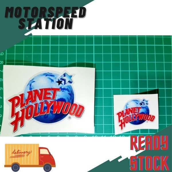 สติ๊กเกอร์พิมพ์ Planet Hollywood REFLECTIVE PANTUL Stiker Motor